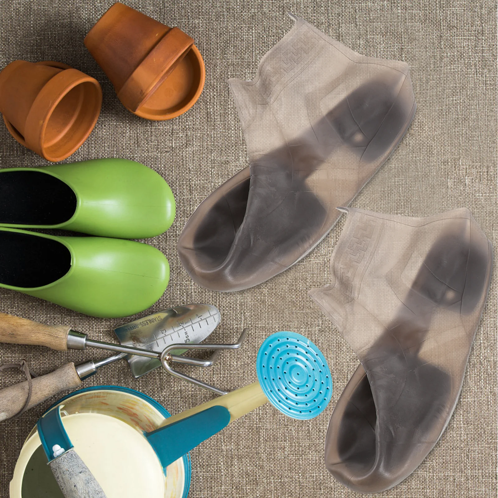 1 زوج غطاء أحذية المطر سيليكون مقاوم للماء مرونة عالية عدم الانزلاق أغطية الحذاء للرجال النساء واقيات أحذية المطر في الهواء الطلق