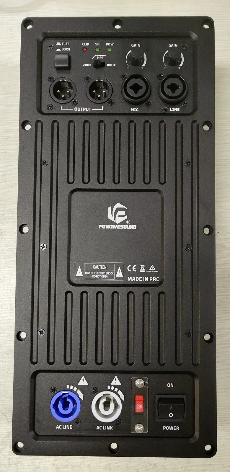 D class Module amplifier for 2-way full range speaker and active line array speaker single channel 2000W 1500W for optional