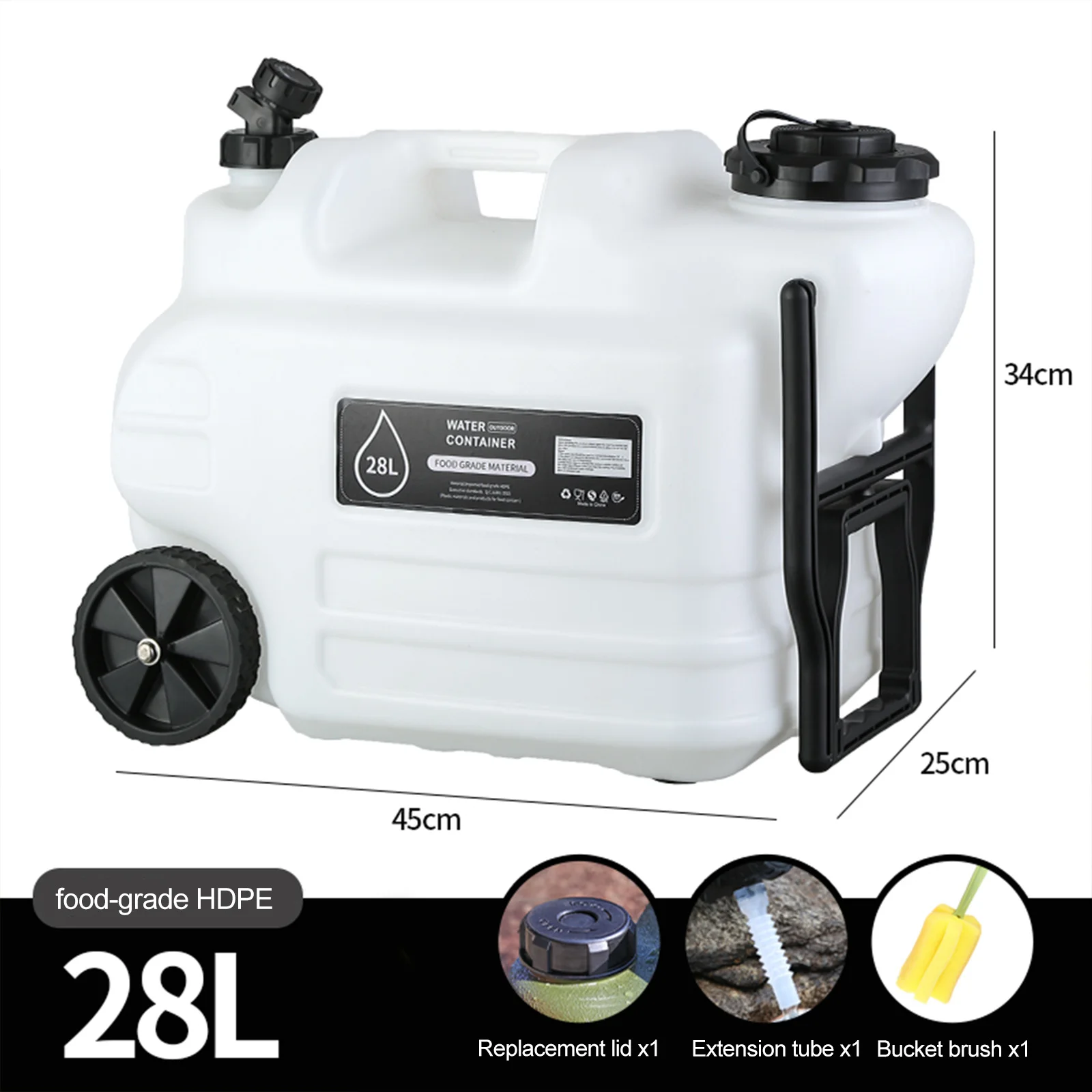 

Емкости для хранения воды объемом 7,4 галлона (28 л), аварийный диспенсер для воды, переносной контейнер для кемпинга, походов, пикников и активного отдыха на природе.