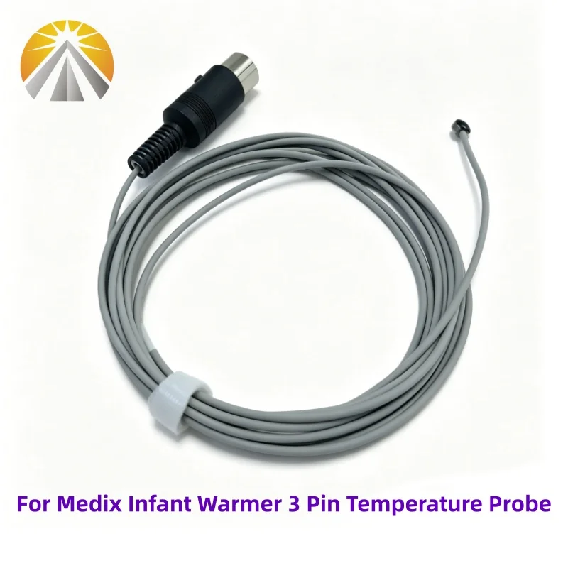 Sonda de temperatura médica reutilizable para bebé recién nacido, Sensor de temperatura de superficie de la piel reutilizable, 3 pines, 10K, calentador infantil Medix DIR-10