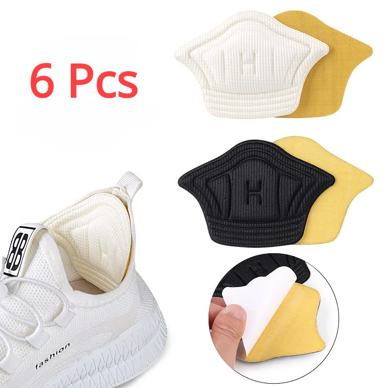 3/6 Stuks Inlegzolen Patch Hak Pads Sport Schoenen Verstelbare Maat Anti-Wear Voeten Pad Kussen Insert Binnenzool Hiel Beschermer Terug Sticker