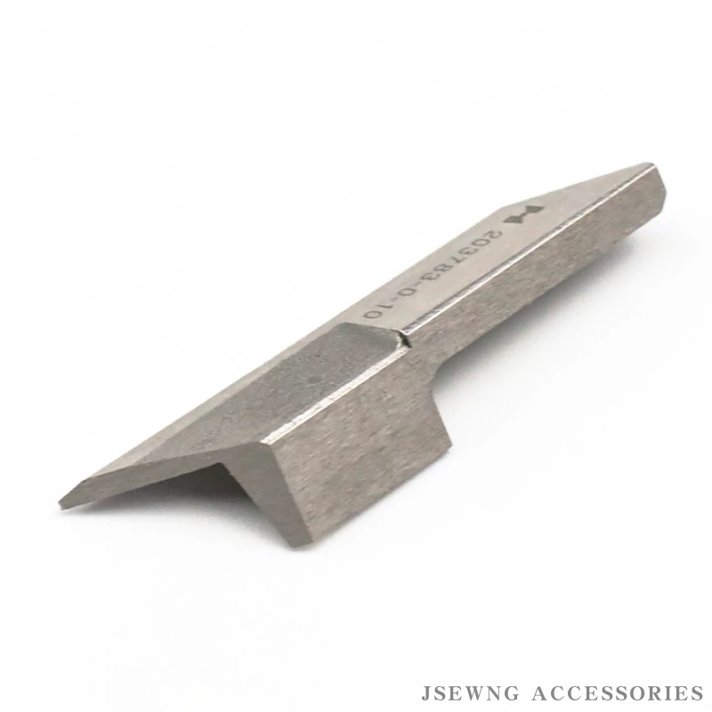 203783-0-10 (290-112 / 2777-1121) Angled Upper Knife for RIMOLDI 27 / 327 / 329 / 527 / 627 Sewing Machine Part Blade (2 Pieces)