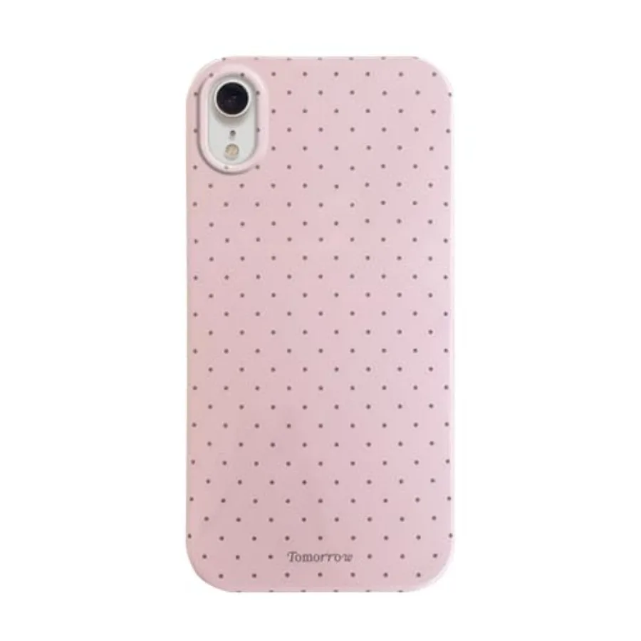 

Compatible with iPhone XR Case with Cute Fashion Polka Dot Aesthetics Design Simple Cases for Soft TPU Slim Protection Cover-Pi