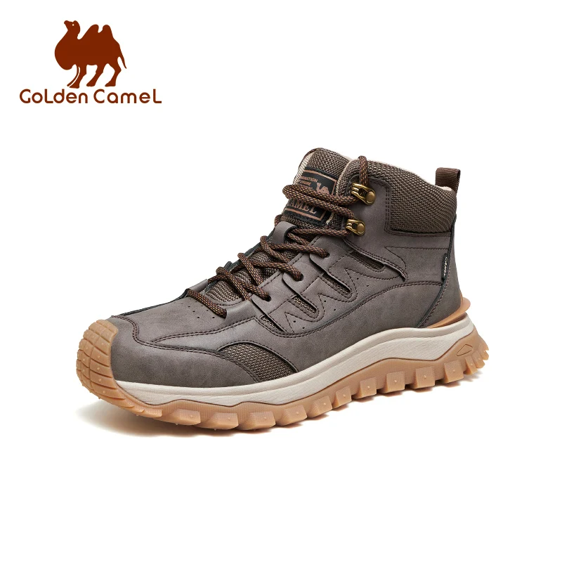 GOLDEN CAMEL Outdoor Hiking Shoes Thick-soled Casual Men\'s Winter Boots Sports High-top Trekking Shoes for Men 2023 Autumn New