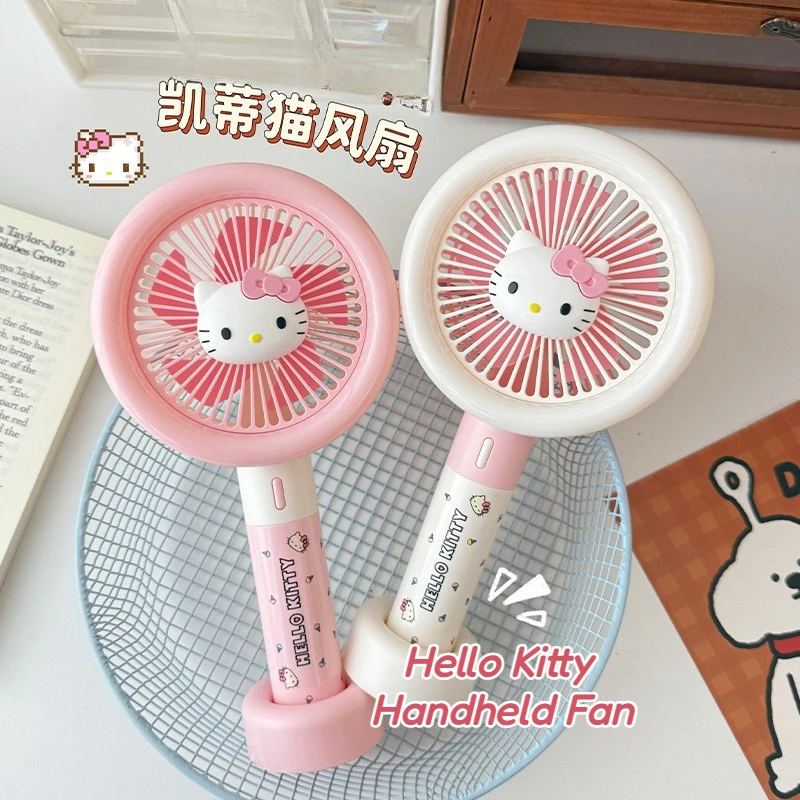 

Sanrio Hello Kitty Type-C charging handheld small fan outdoor carry-on rechargeable portable mini fan