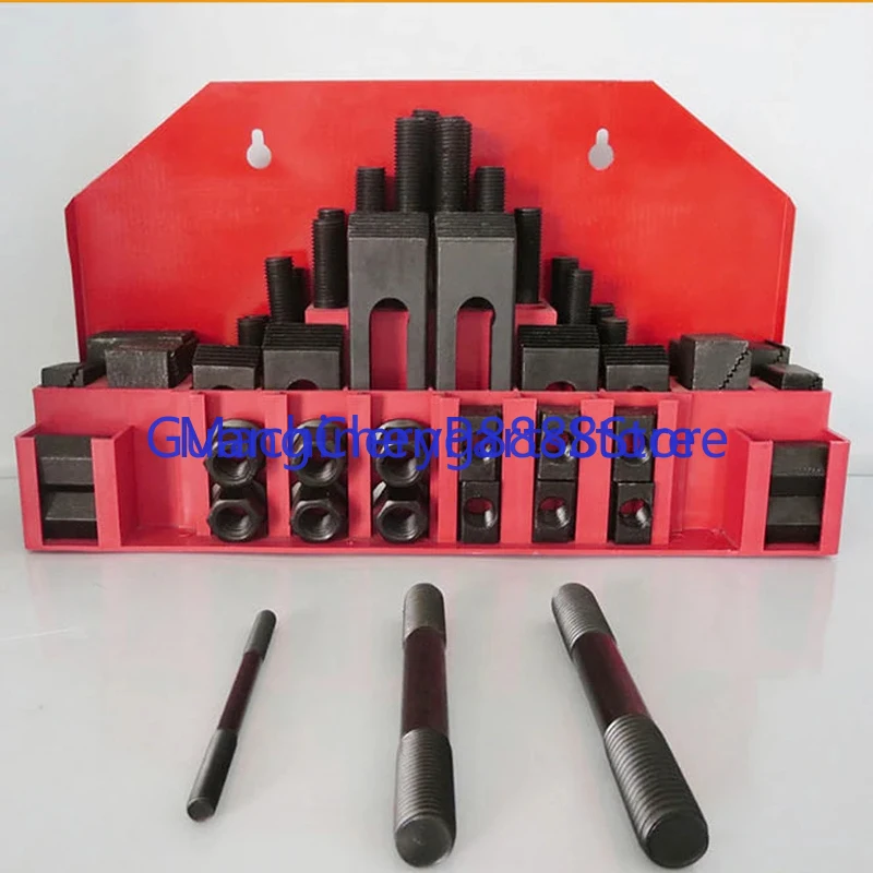 Imagem -03 - Milling Machine Clamping Conjunto And Clamp Kit Universal Fixture Tool Pressure Plate Grupo Código Ferro Vice Acessórios M14 16 58 Pcs