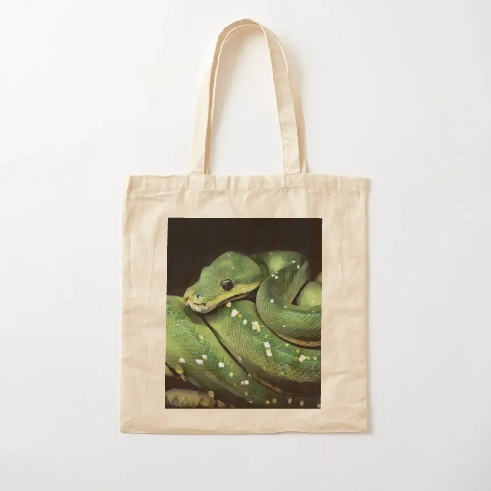 

Green Tree Python Tote Bag tote bag custom canvas bags Tote Bag