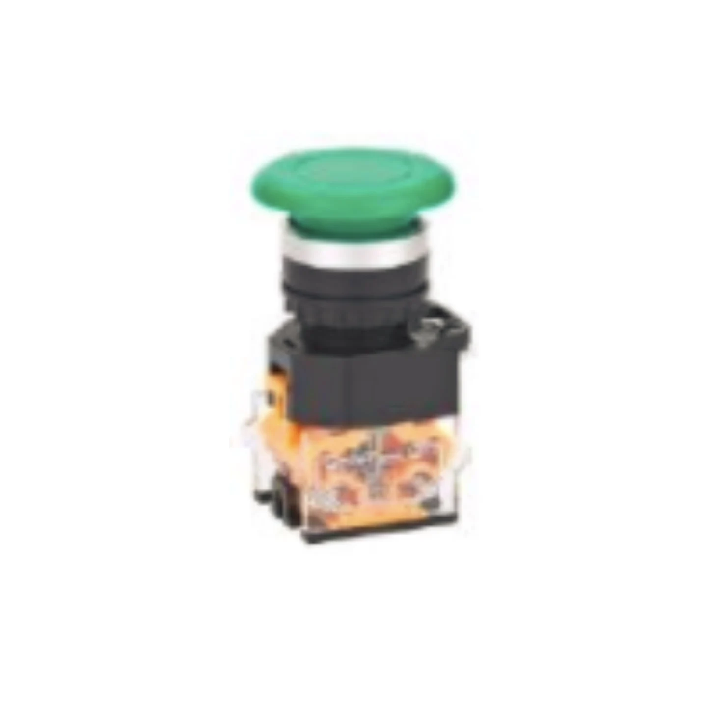 botao-de-pressao-tipo-cogumelo-serie-lay39b-–-Φ40mm-–-momentaneo-auto-travante-liberacao-por-torcao-–-1na-1nf-–-vermelho-verde