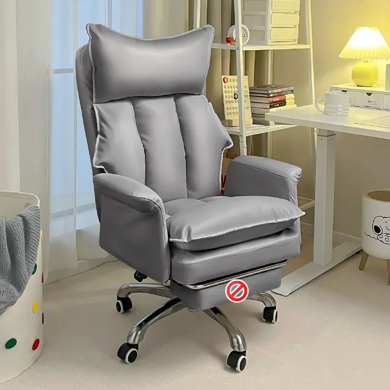 Comfy Beige Office Chair Designer Mobile Fluffy Lounge Office Chair Salon Women Cadeira De Escritorio Computer Desk Furniture