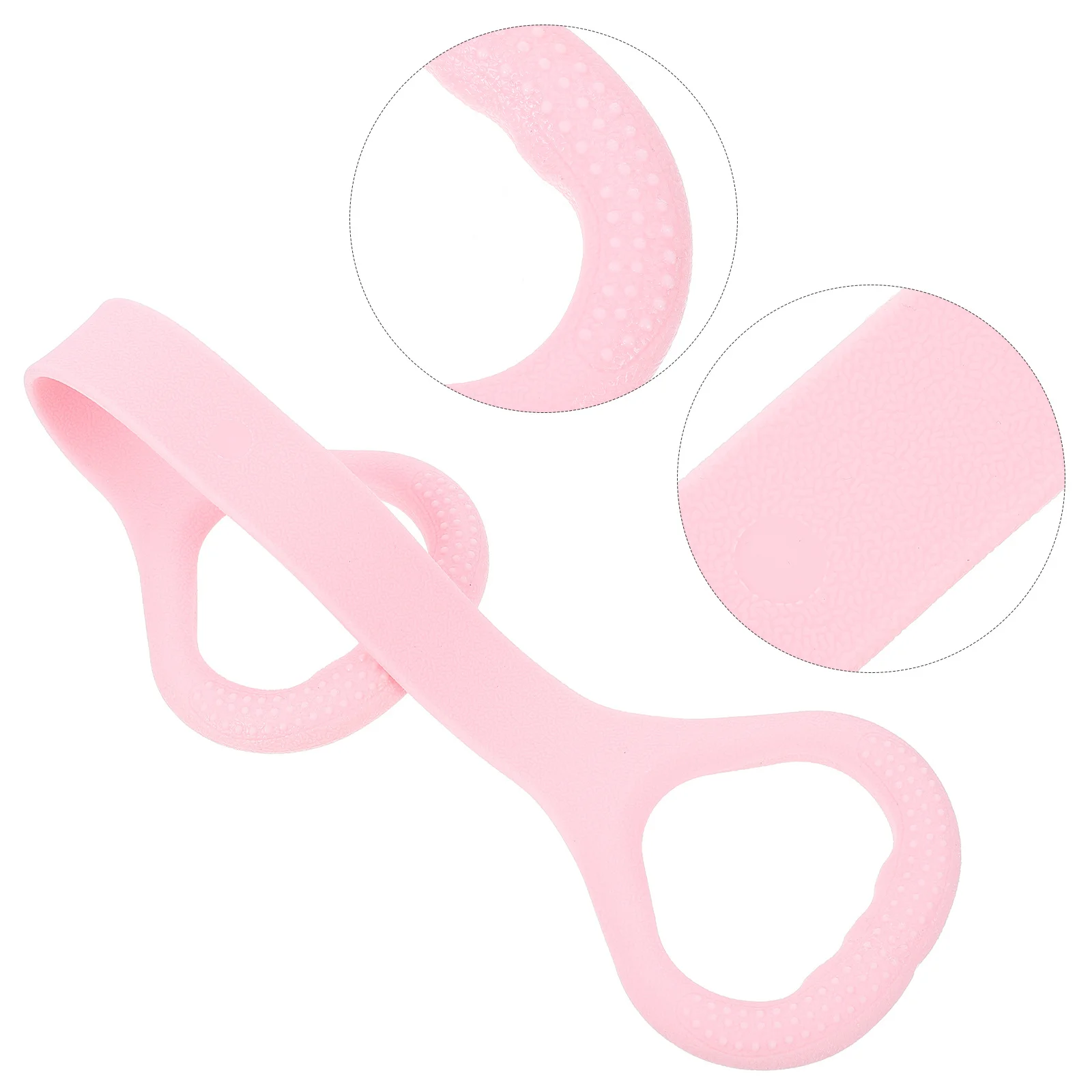 

Elastic Exercise Band Pink Handle for Yoga Fitness Strength Training Workout Strap Tpe Material Long Lasting Yoga Strap