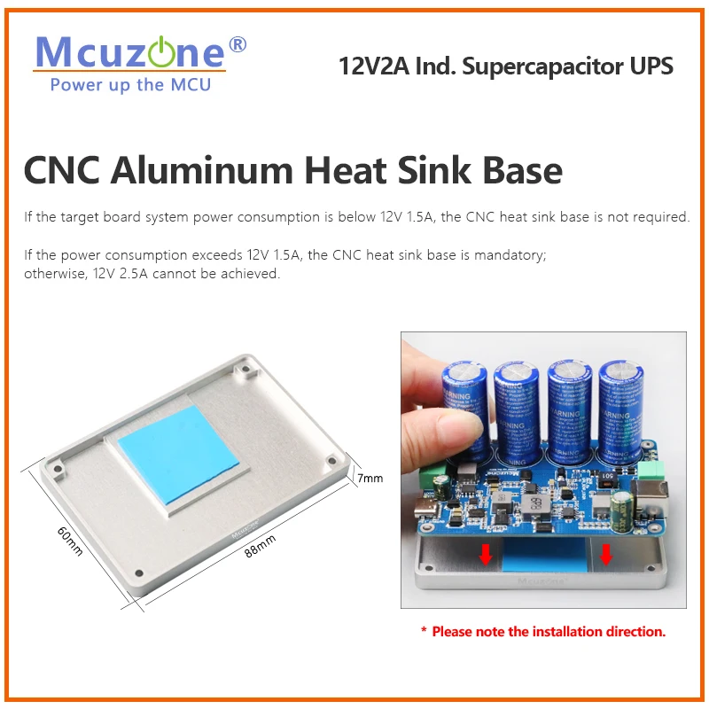 12V2A Industrial Supercapacitor UPS,33F/47F/100F(C-4),9-24V input,12V Output, NVIDIA, Industrial Control, UAV view 4