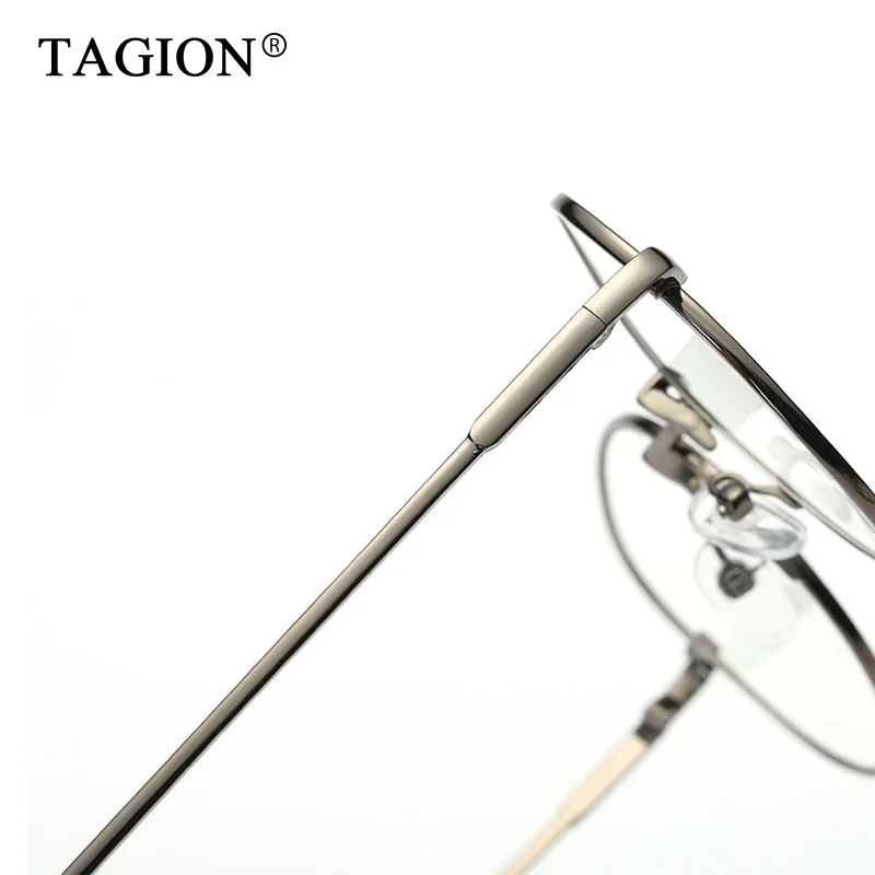 2023 Alloy Frame Round Reading Glasses For Men Women Vintage Anti Blue Computer Goggles Clear Lenses Fashion Eyewear 8627