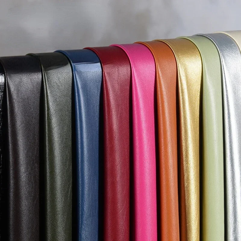 PU Artificial Soft Leather Motorcycle Outer Suit Clothing Fabric Per Meter Apparel Sewing Diy Material Wholesale Cloth