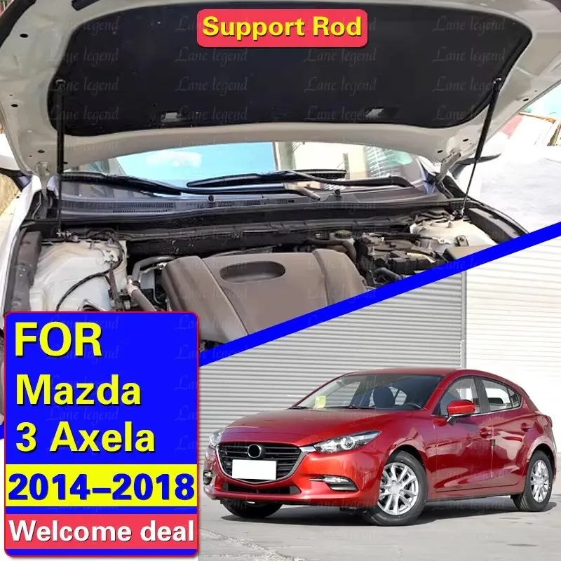 

Front Bonnet Hood Engine Cover Lift Support Gas Struts Spring Hydraulic Rod For Mazda 3 6 Axela Atenza 2014 2015 2016 2017 2018