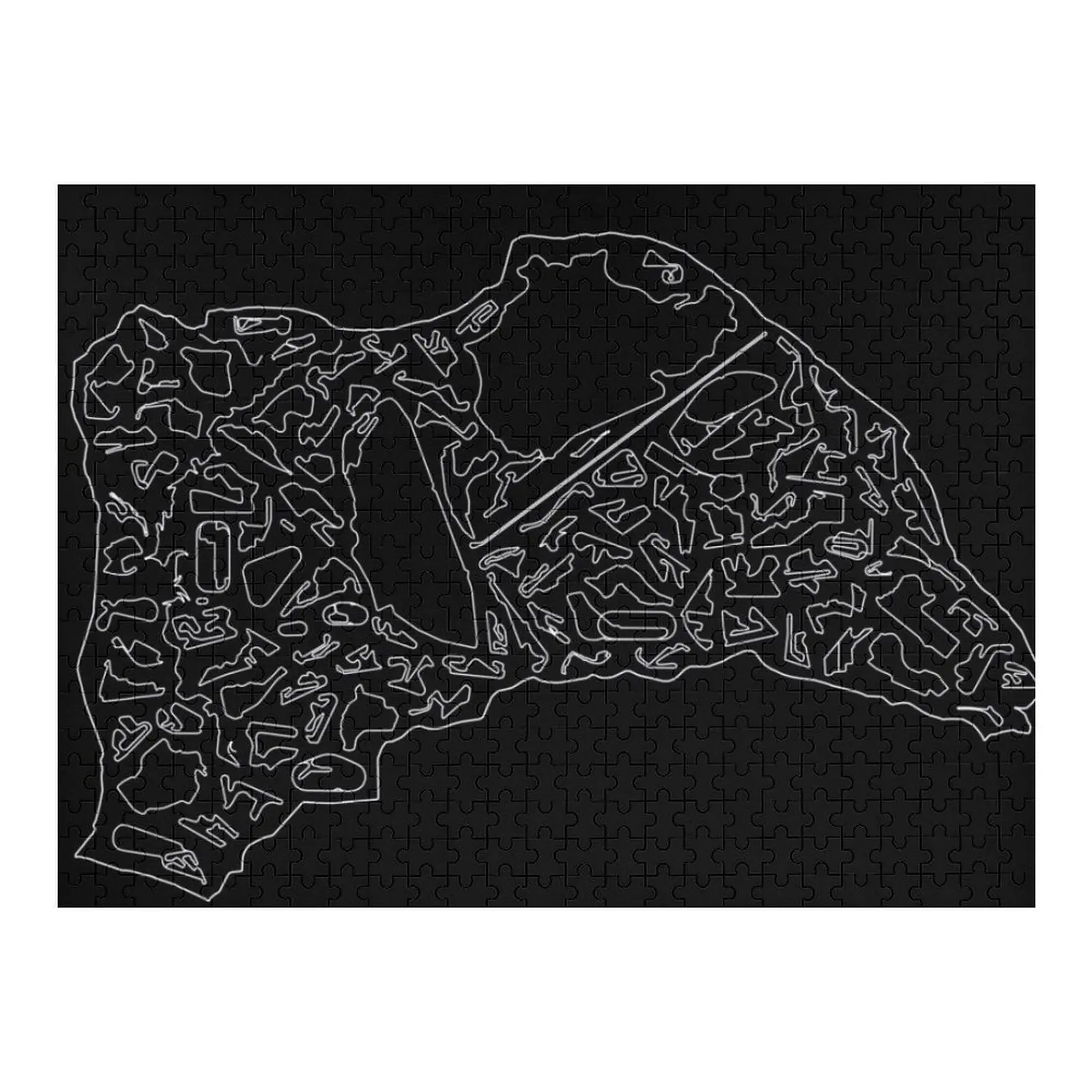 

Гоночные пути к масштабе - простые макеты (перевернутые) Головоломки Фото Пазлы на заказ Настраиваемый подарочный пазл