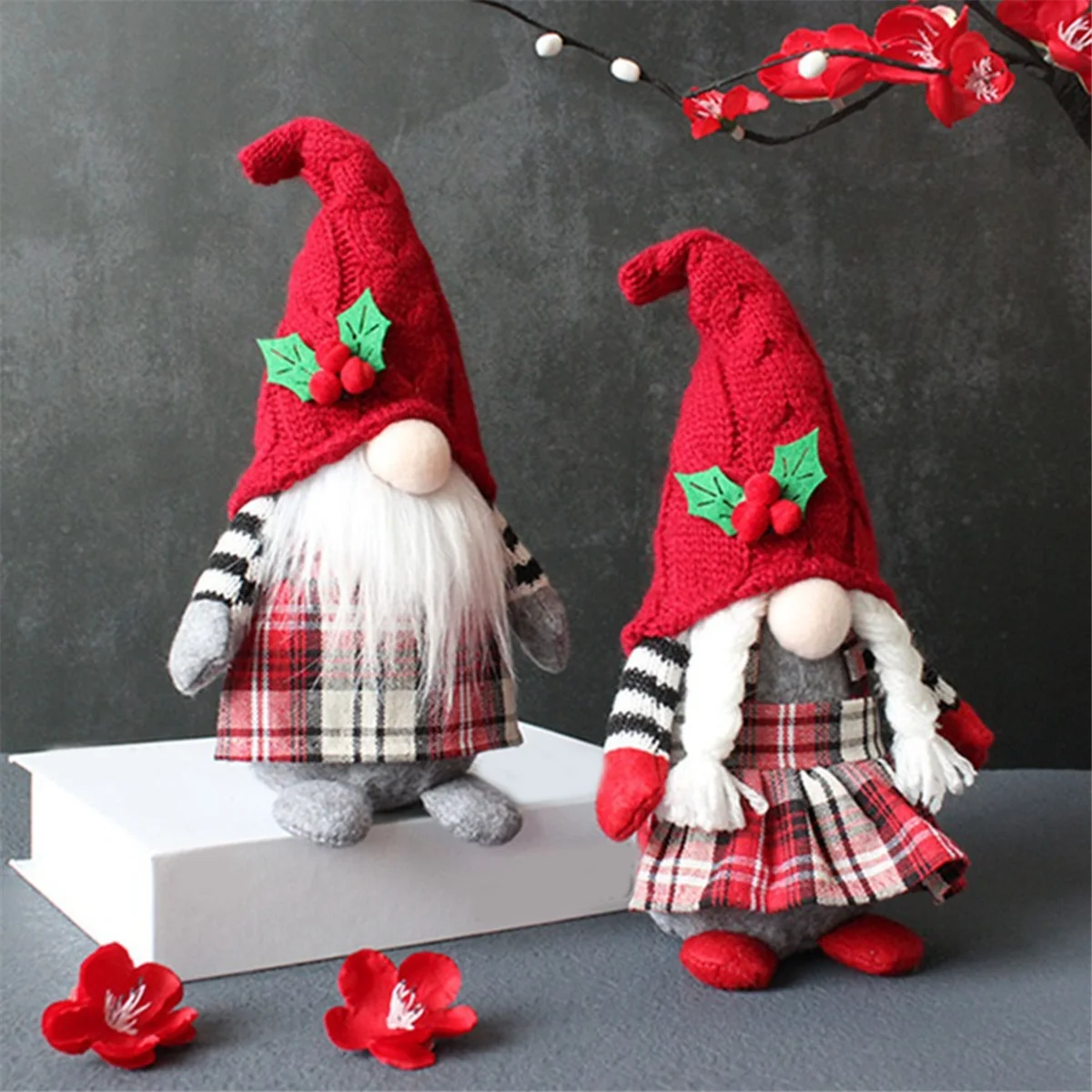 Christmas Gnomes Christmas Gnome Cute Faceless Doll Hooded Forest Old Man Doll Home Plush Desktop Ornaments