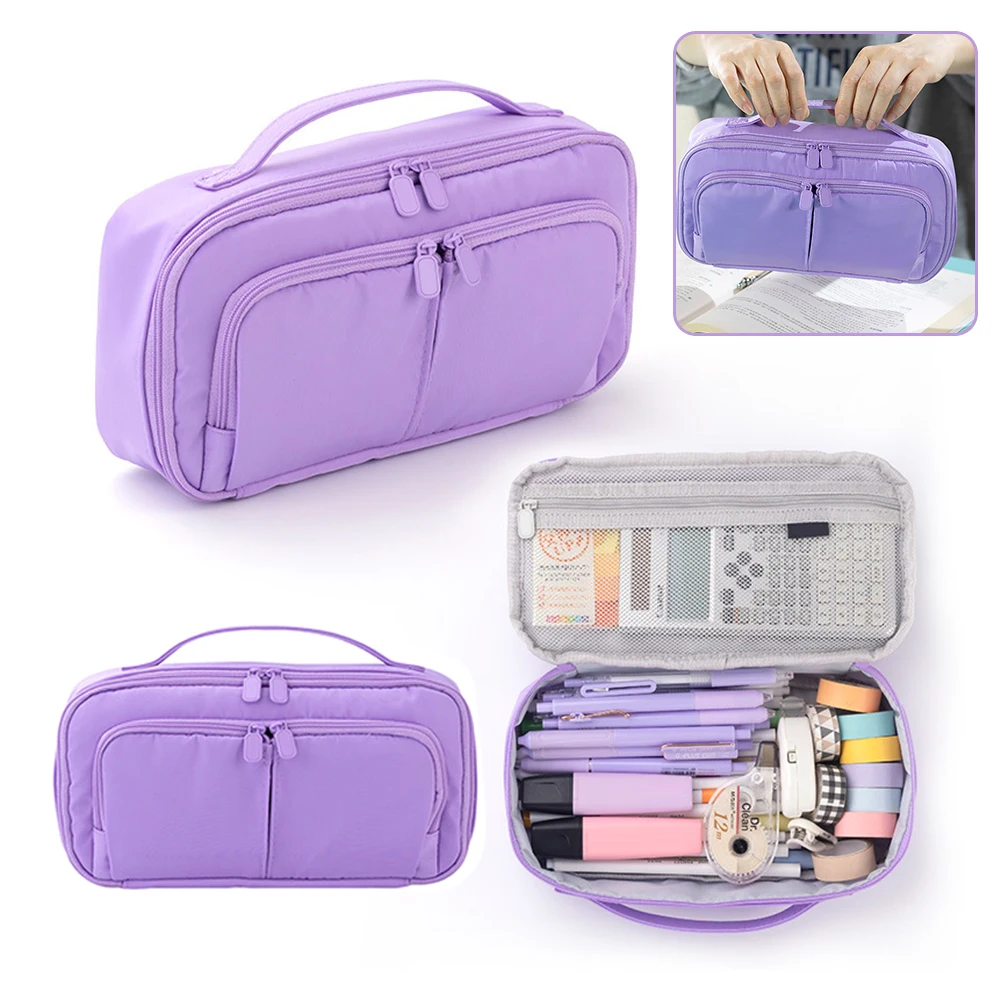 다목적 연필 케이스, 메이크업 지퍼 펜꽂이