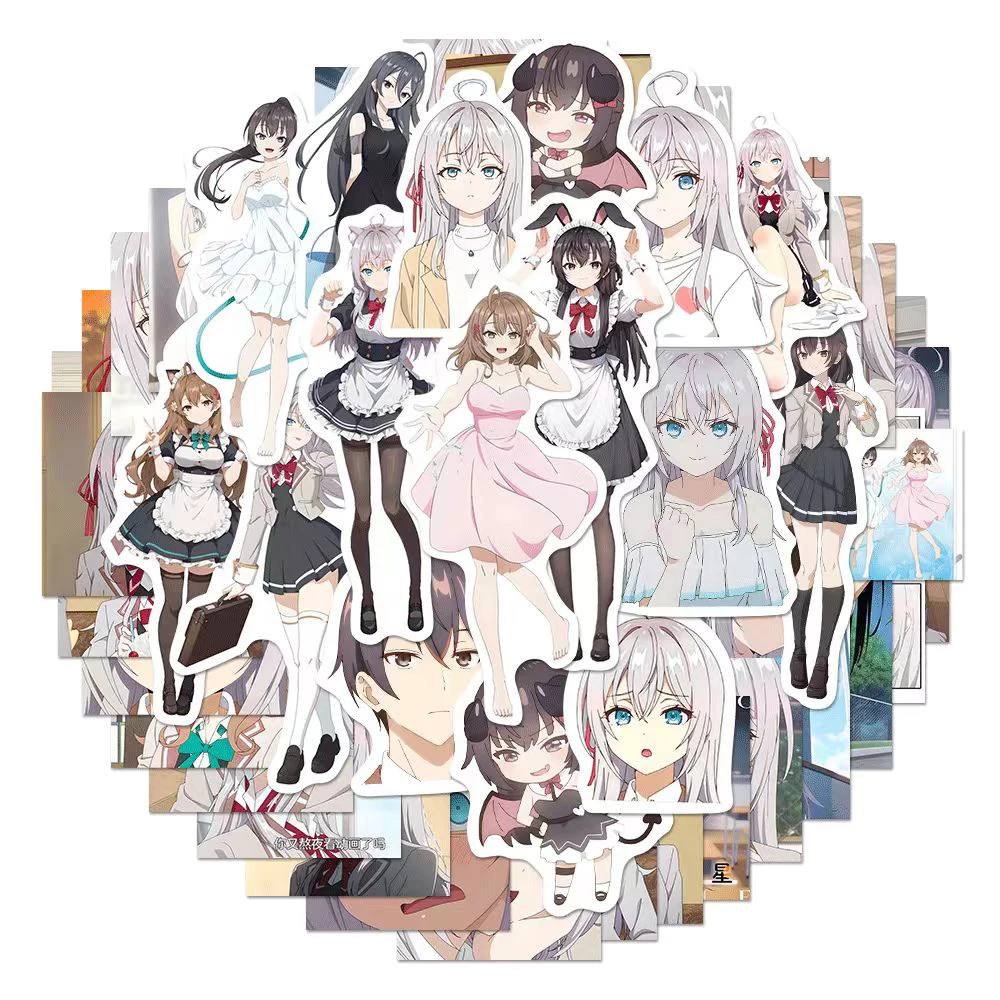 10/30/56pcs Alya Sometimes Hides Her Feelings In Russian Stickers Cute Alisa Anime Sticker Scrapbooking Girls Yuki Suo Decals‌