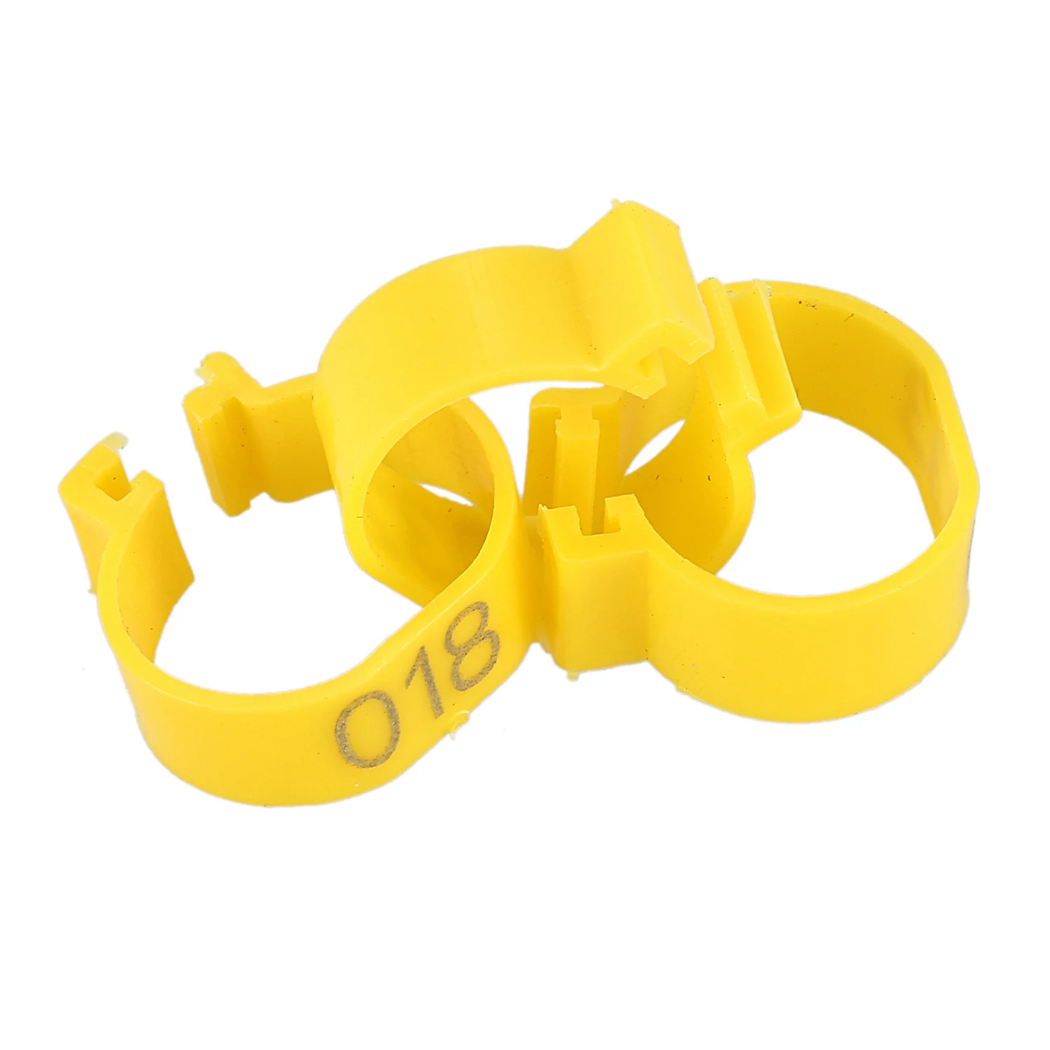 100Pcs 001-100 Numbered Leg Bands 18mm Rings for Clip On Poultry Hens Chicken