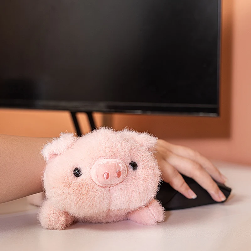 17CM Kawaii Cartoon Simulation Forest Animal Cat Raccoon Fox Stuffed Plush Toy Children's Shiba Inu Piggy Handmade Doll Gift