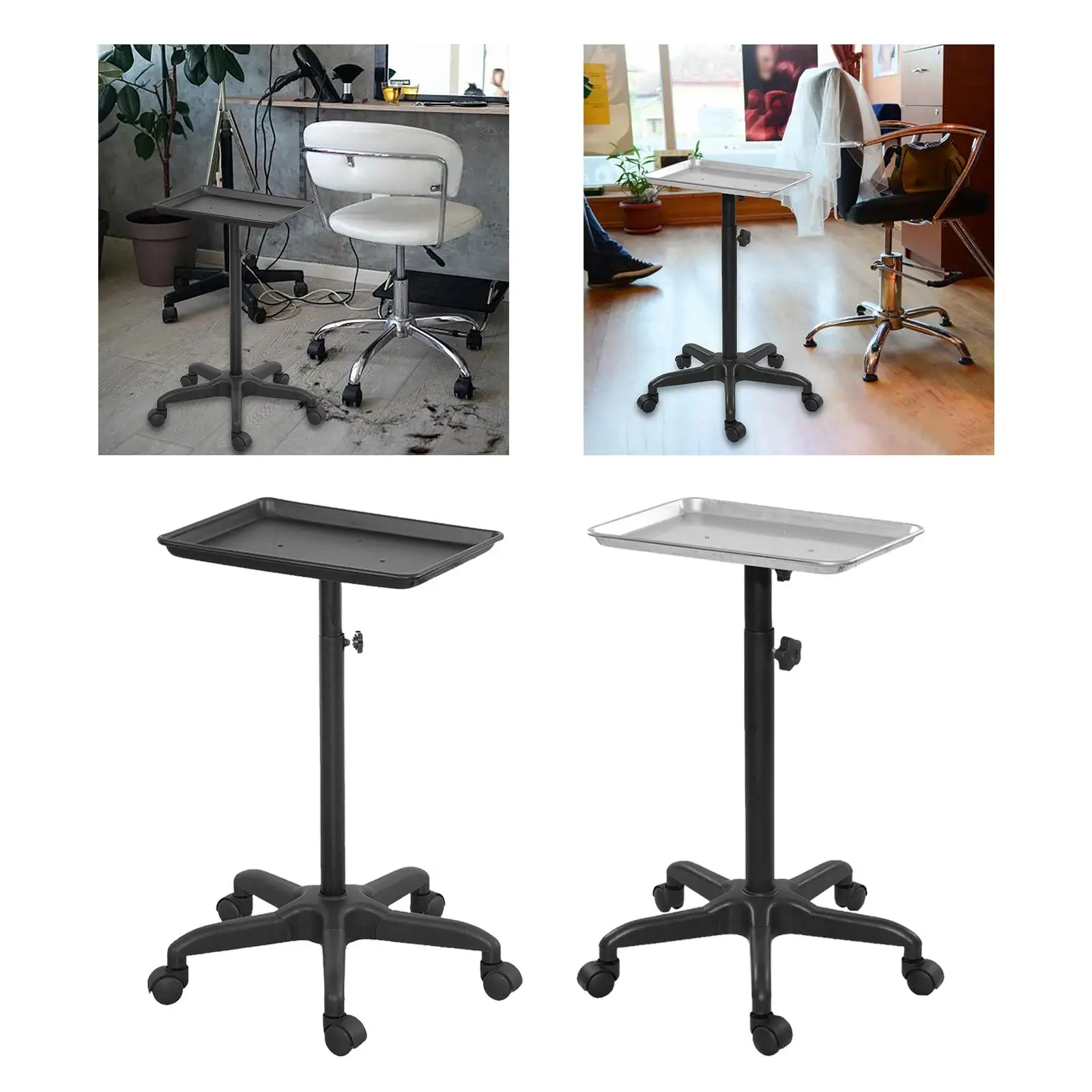 Beauty Salon Trolley Makeup Mobile Cart Work Station Multifunctional Esthetician Cart Beauty Instrument Cart for Hairdressing