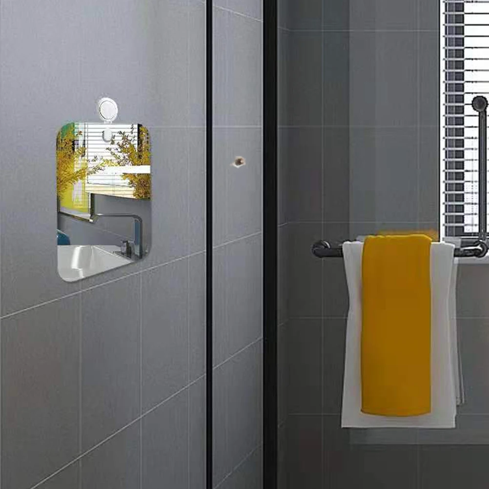

5 Pcs Bathroom Mirror Lightweight Reflective Wall Mirrors Locker for Home Acrylic Hanging Decal