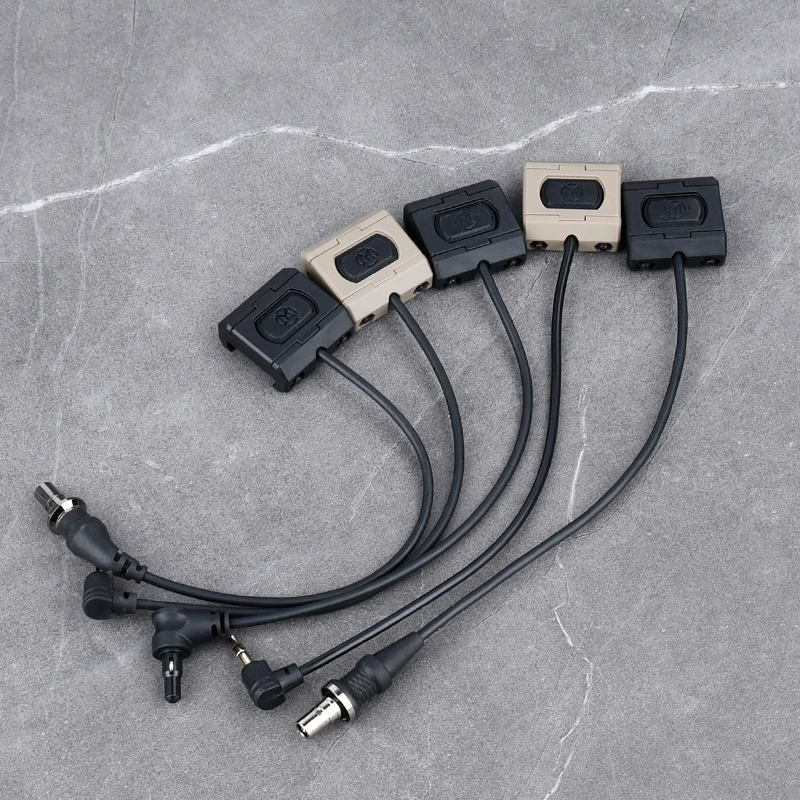 WADSN Tactical Remote Dual Pressure Switch For M300 M600 Light Airsoft DBAL PEQ15 Fit M Keymod  Picatinny