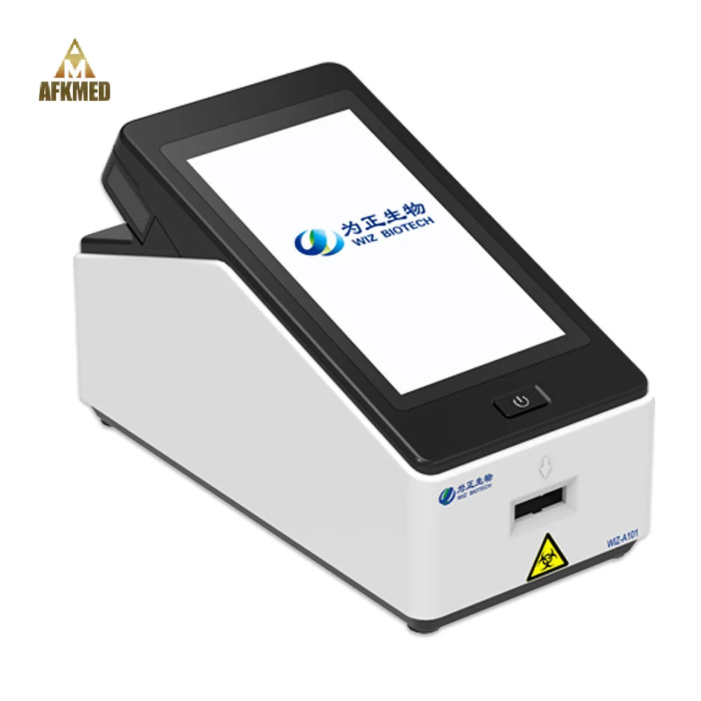 

10s rapid test 7 inches Touch screen POCT time-resolved Single Channel dry Fluorescence Immunoassay Analyzer