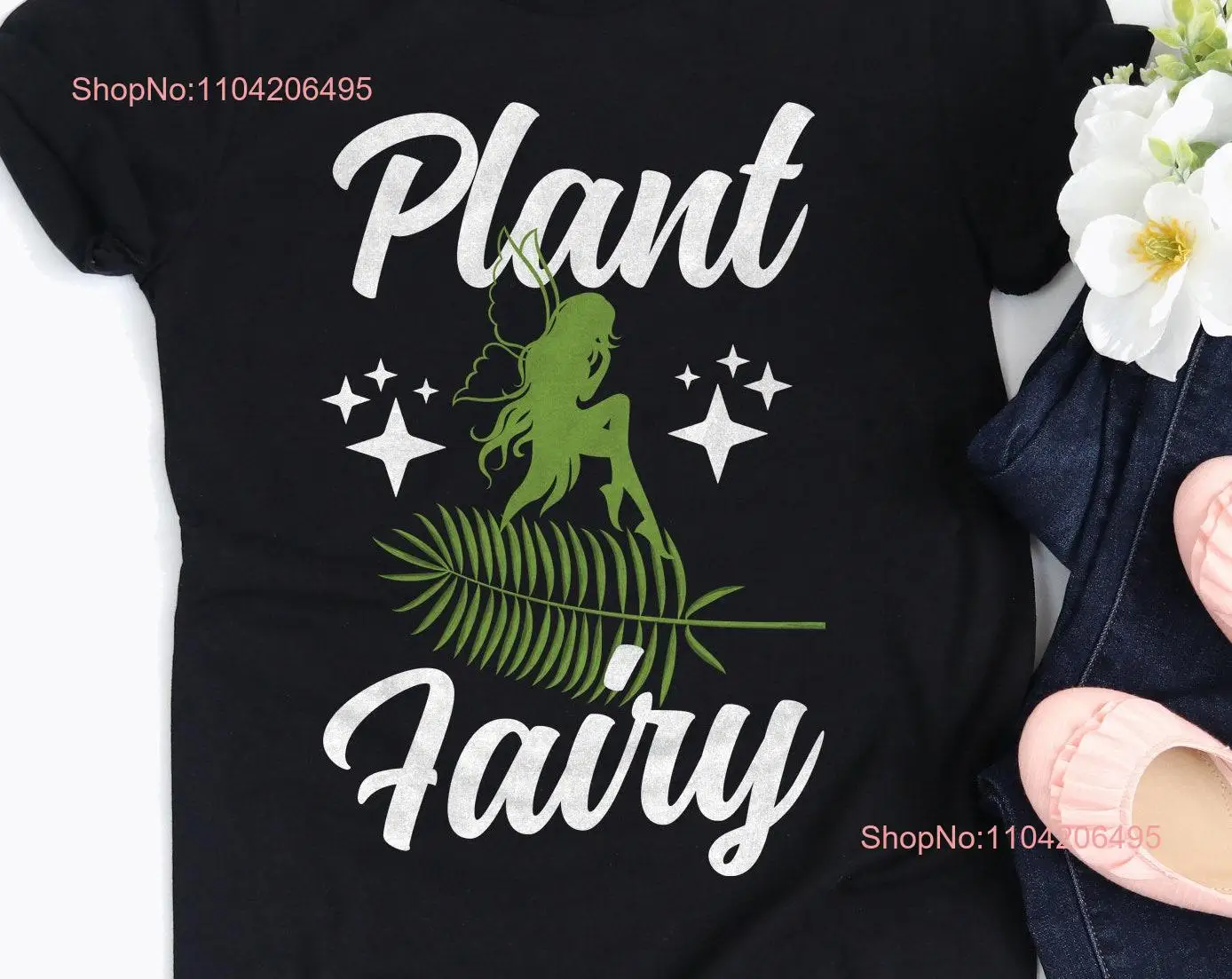 Funny Plant Fairy Garden T Shirt Miniature Fairies Gardening s Fae Witch Gardener Plantaholic Houseplant Lover Mom