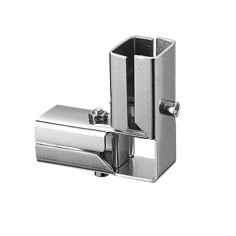 30x30mm Square Pipe Connector Buckle Elbow Pipe Fixed Buckle Square Steel Square pipe fitting joint Stainless steel 201