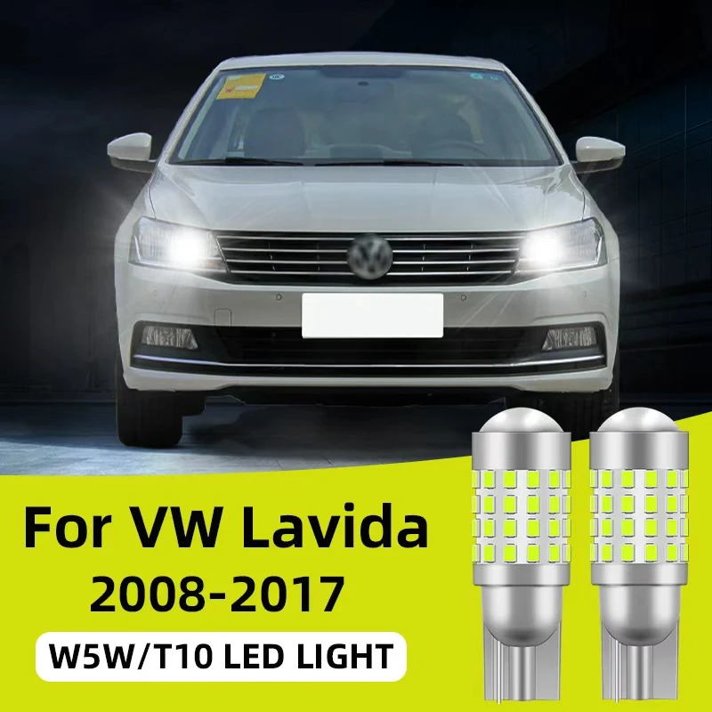 

2PCS T10 Led Bulb for 2008-2017 Volkswagen Lavida W5W 194 168 501 width light side marker position Car Signal Lamp 12V 24V