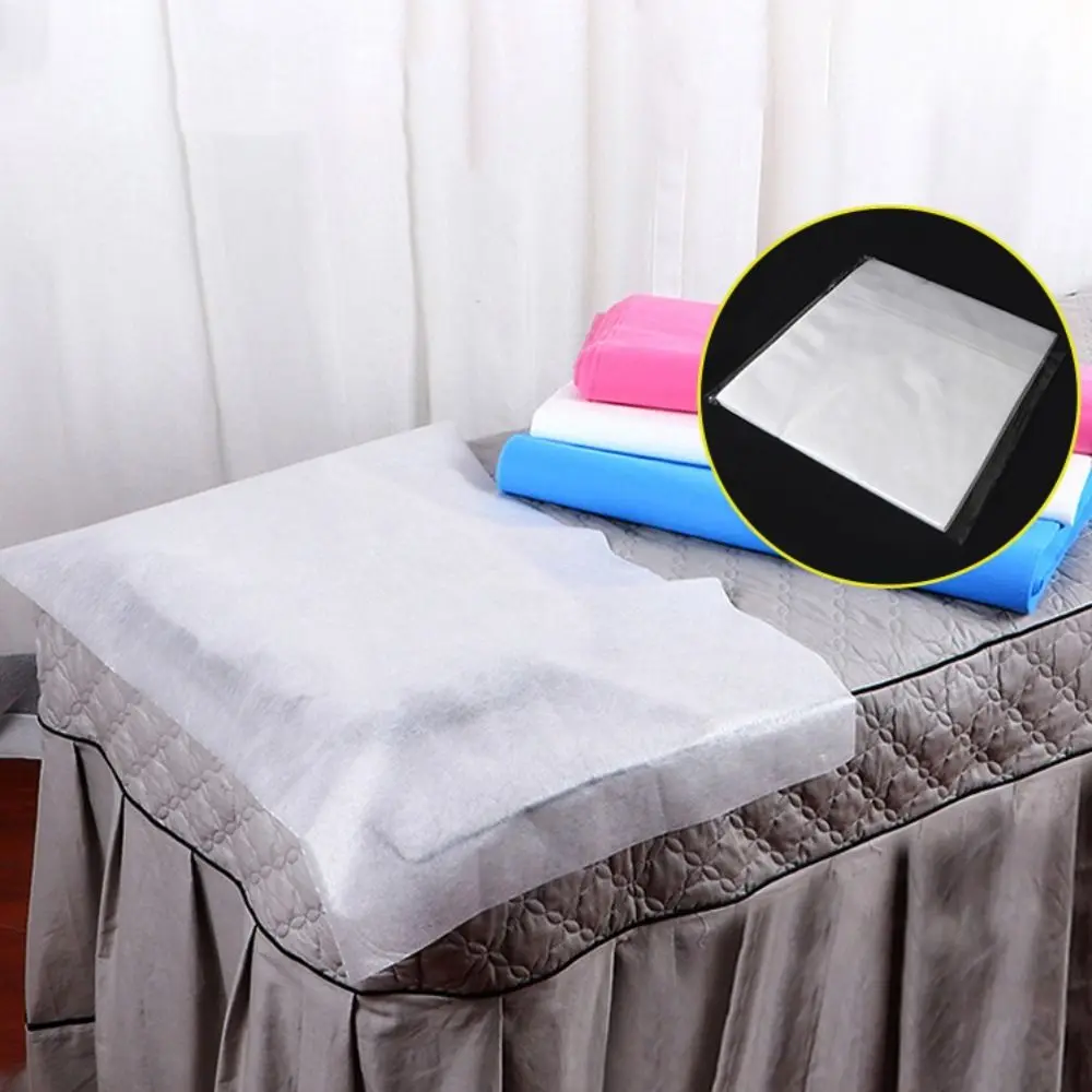 100 Piece Non-woven Fabric Disposable Pillow Cover Waterproof Oil-resistant Beauty Salon Bed Pad Large Size Rectangular