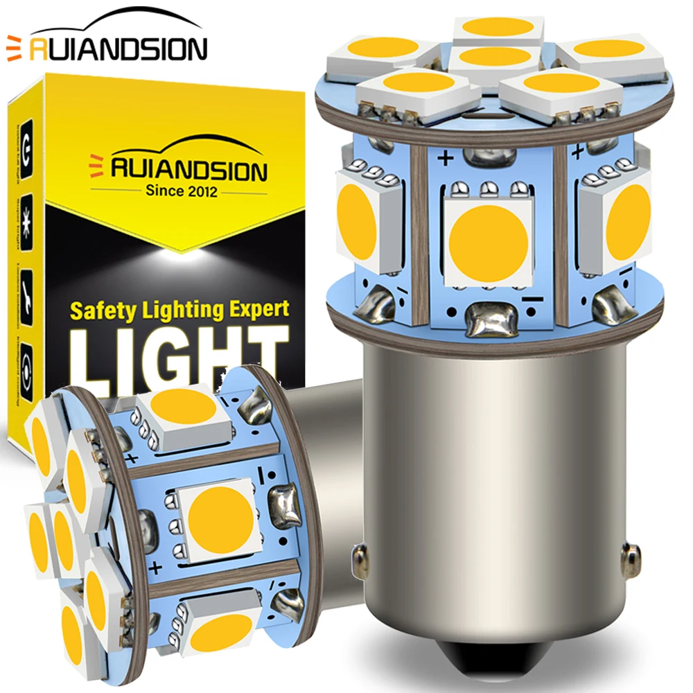 2x BA15S P21W 1156 LED BAU15S PY21W LED Bulb Car Motorcycle Turn Signal Light 6V 12V 24V 6-30V White Amber Yellow Red Warm White