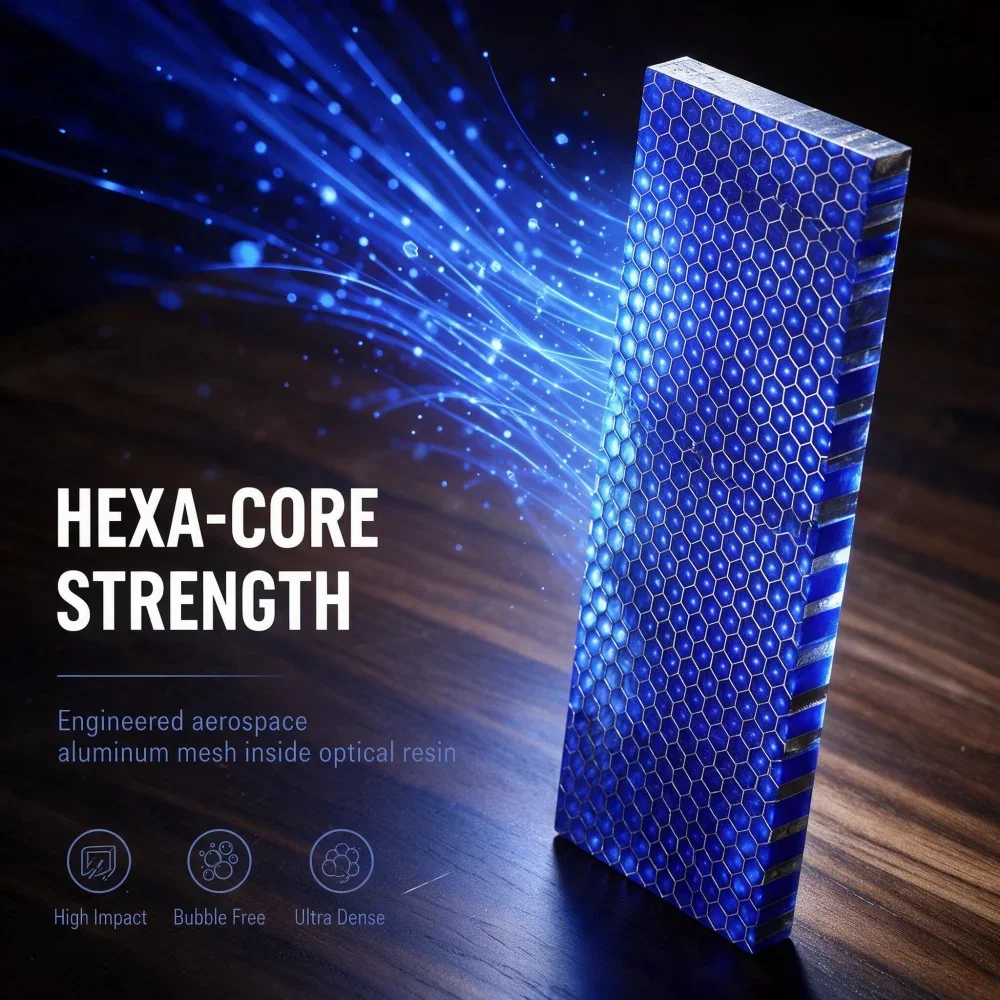 Knife Handle Reinforcement Patch Accessories 1 PC Snake Skin Honeycomb Texture Resin Handle Board DIY Materials