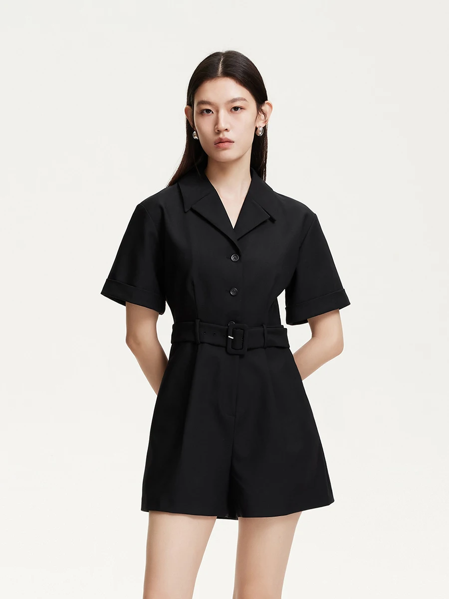   Casual eendelige broek dames lente nieuwe kraag riem ontwerp dubbelzijdig nep ket veelzijdige comfortabele pasvorm