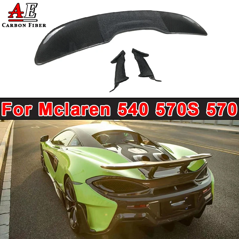 

Carbon Fiber Rear Spoiler Racing Tail Wings For Mclaren 540 570S 570 Carbon Fiber Rear Trunk Spoiler Lip Splitter Diffuser