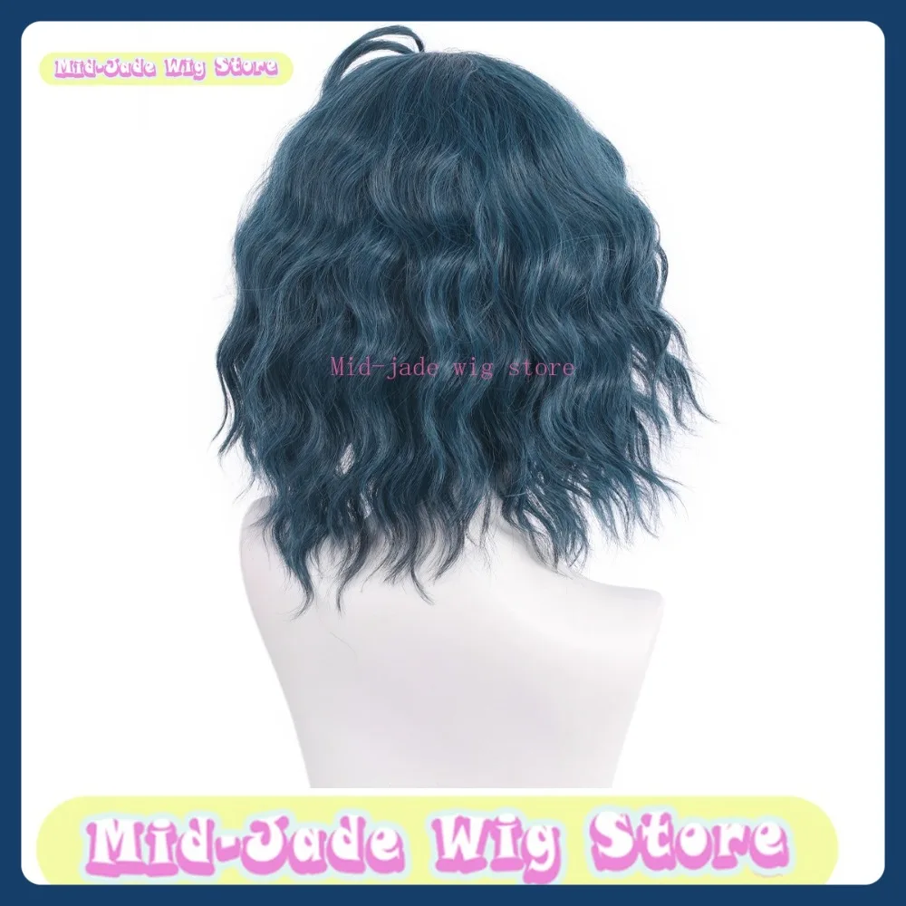 Mid-jade Pruik Winkel Mu Mu Cosplay Pruik Anime Game Rollenspel Halloween Kostuum Rekwisieten Synthetisch Haar