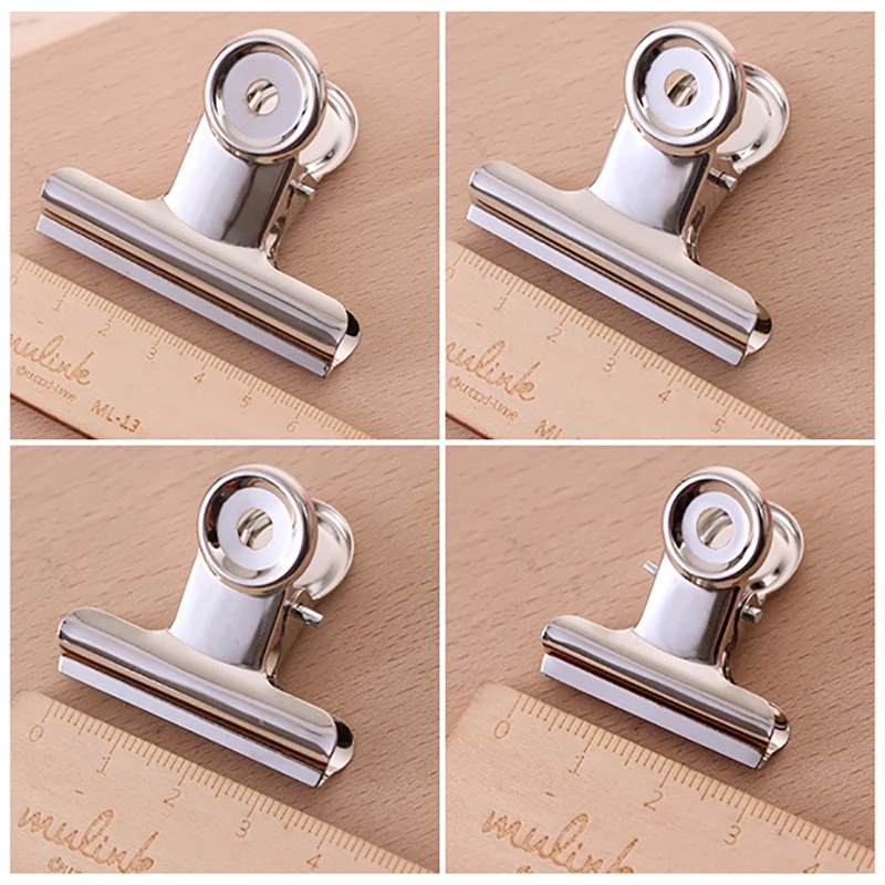 

Office Stationery Round Head Steel Clip Silver Round Head Clip Receipt Clip Stainless Steel Round Long Tail Clip Wholesale