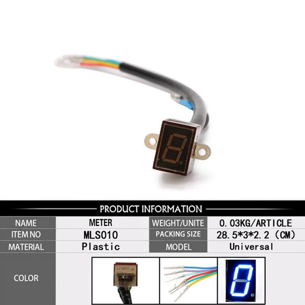 N-6 Speed Shift Clutch Motorcycle Gear Indicator ​ Accessories Blue Gauge LED Lever High Quality New Practical