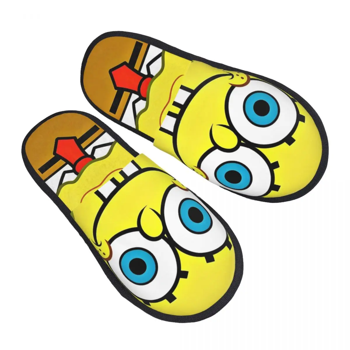 SpongeBobed Anime Cartoon Slippers for Woman Man House Shoes Soft SPA Slippers