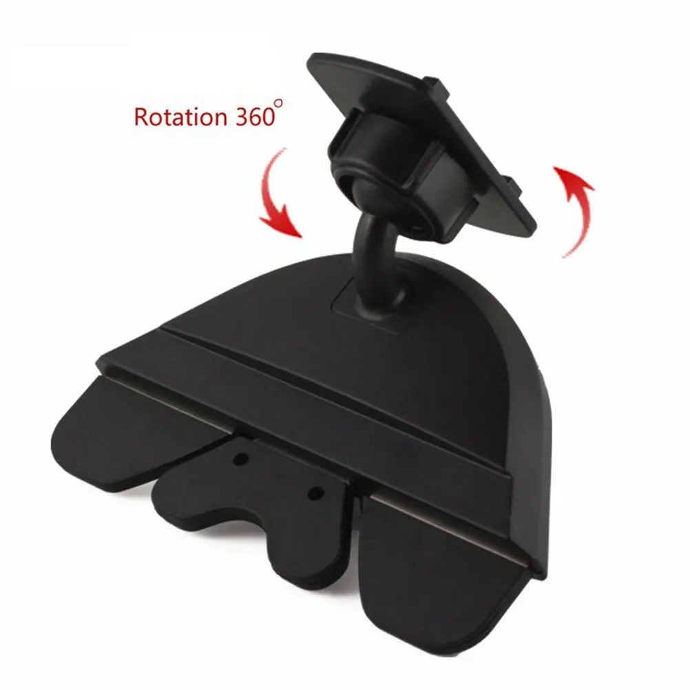 

Universal Car Cd Slot Phone Holder 360 Rotation Mount Bracket Adjustable Fit All Smartphones Support