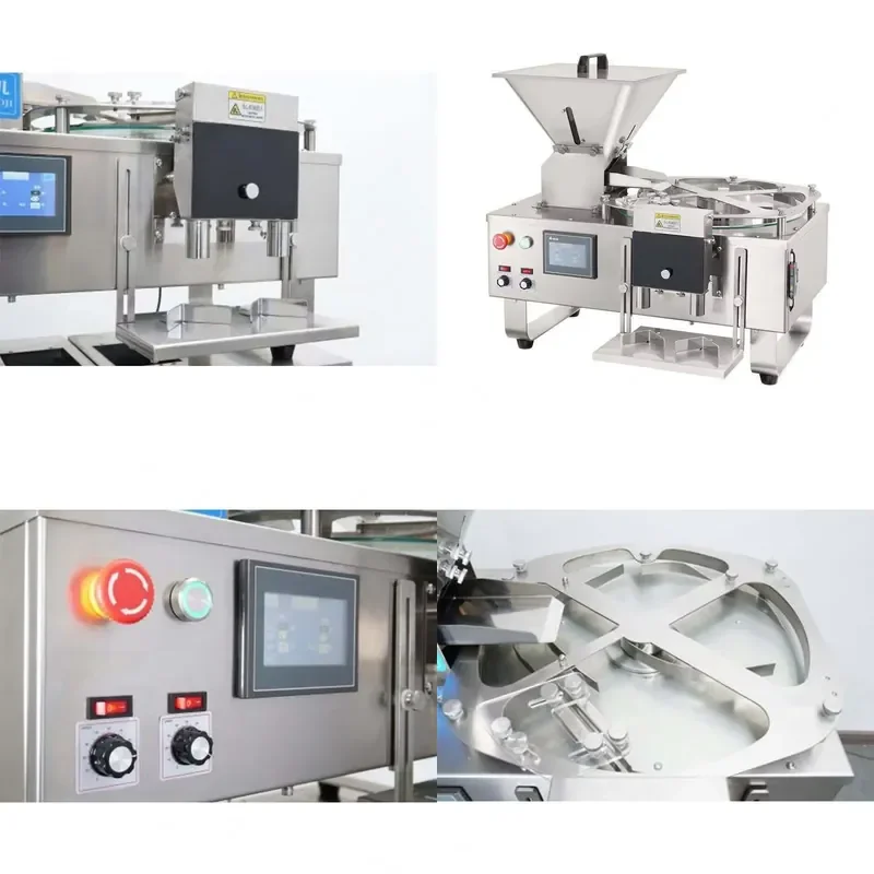 SFW Certificate ZONELINK Price CE Approved Rotation Plate Type Semi Auto Automatic Hard Candy Bottling Counting Machine