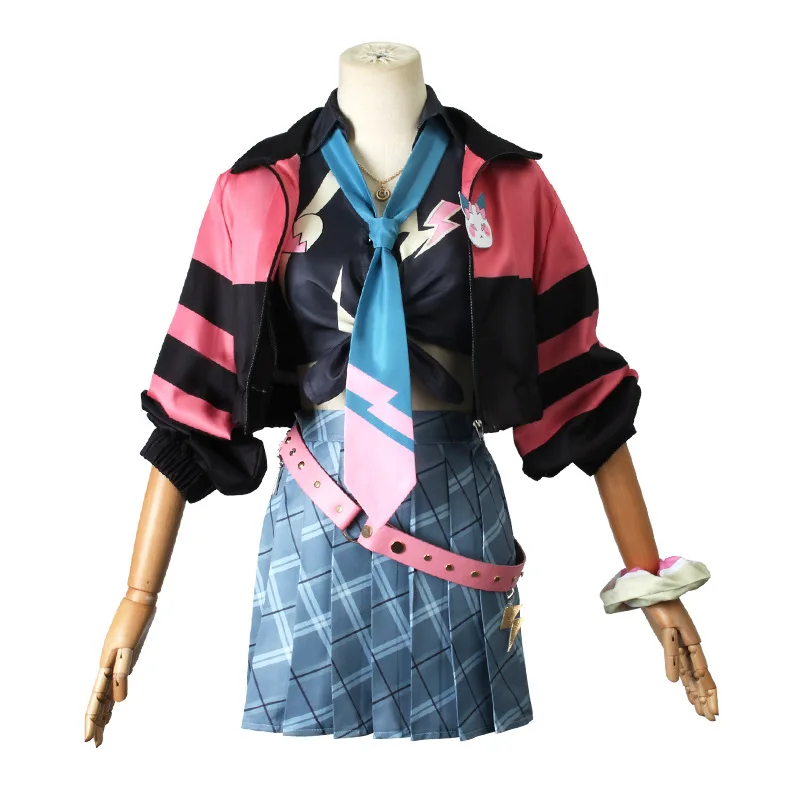 Virtual YouTuber Vtuber Rainbow Society Cosplay Costumes ENXSOLEIL Kotoka Torahime Cosplay Outfits