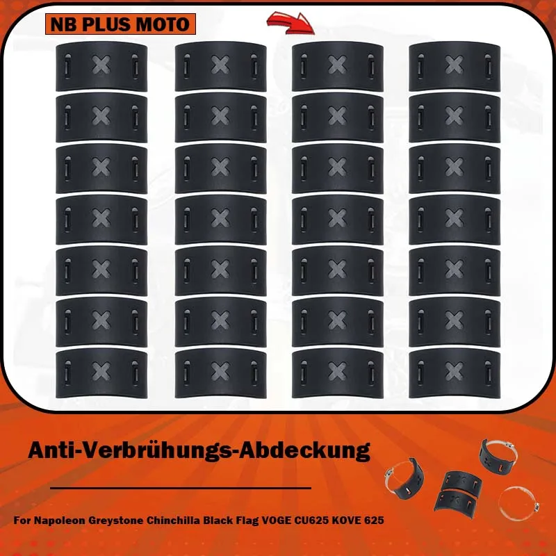 【Premium】For Chinchilla Napoleon, Black Flag, Gray Stone VOGE CU625, KOVE 625 modified exhaust front section anti-burn cover