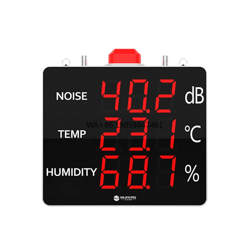 

3 in 1 DB Meter, High Precision Noise Detector Temperature and Humidity Detection