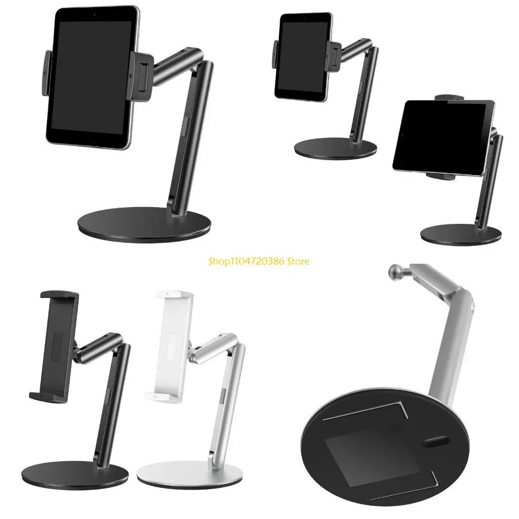 

K0EA Aluminum Tablets Mount Phone Stand Clamp 360 Adjustable 4.5-13Inch