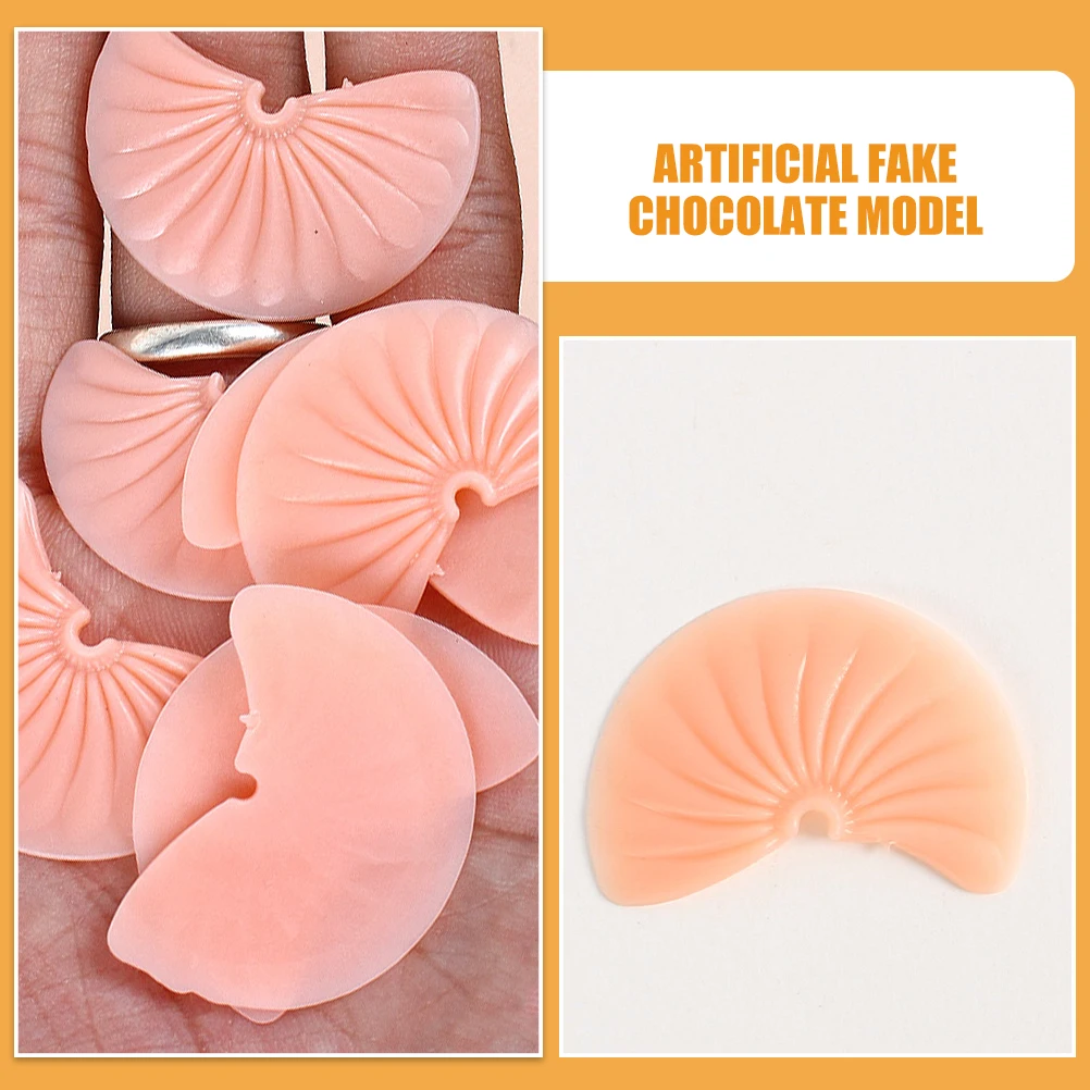 

24 Pcs Imitation Chocolate Chips Artificial for Display Candy Model Faux Dessert Miniature Food Models