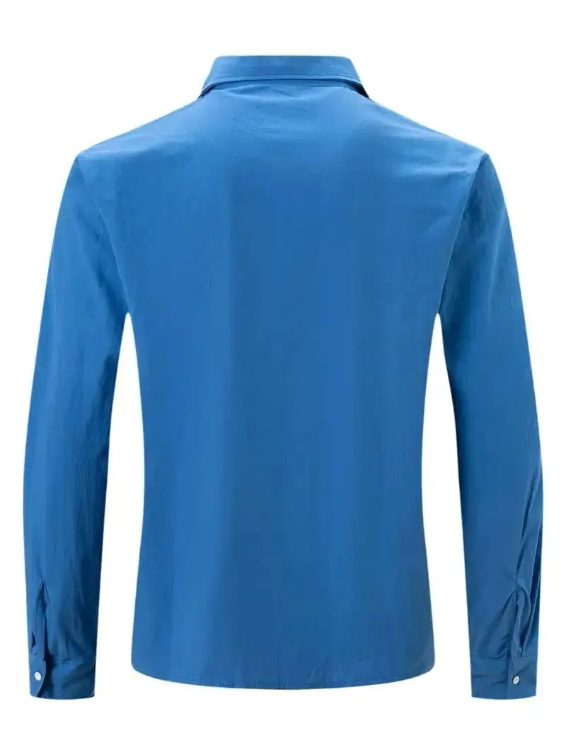 

Spring Summer Men's Longsved irts Soli ular Silk Material Other 00% Trendy Ladies' Top Selling Faion Item