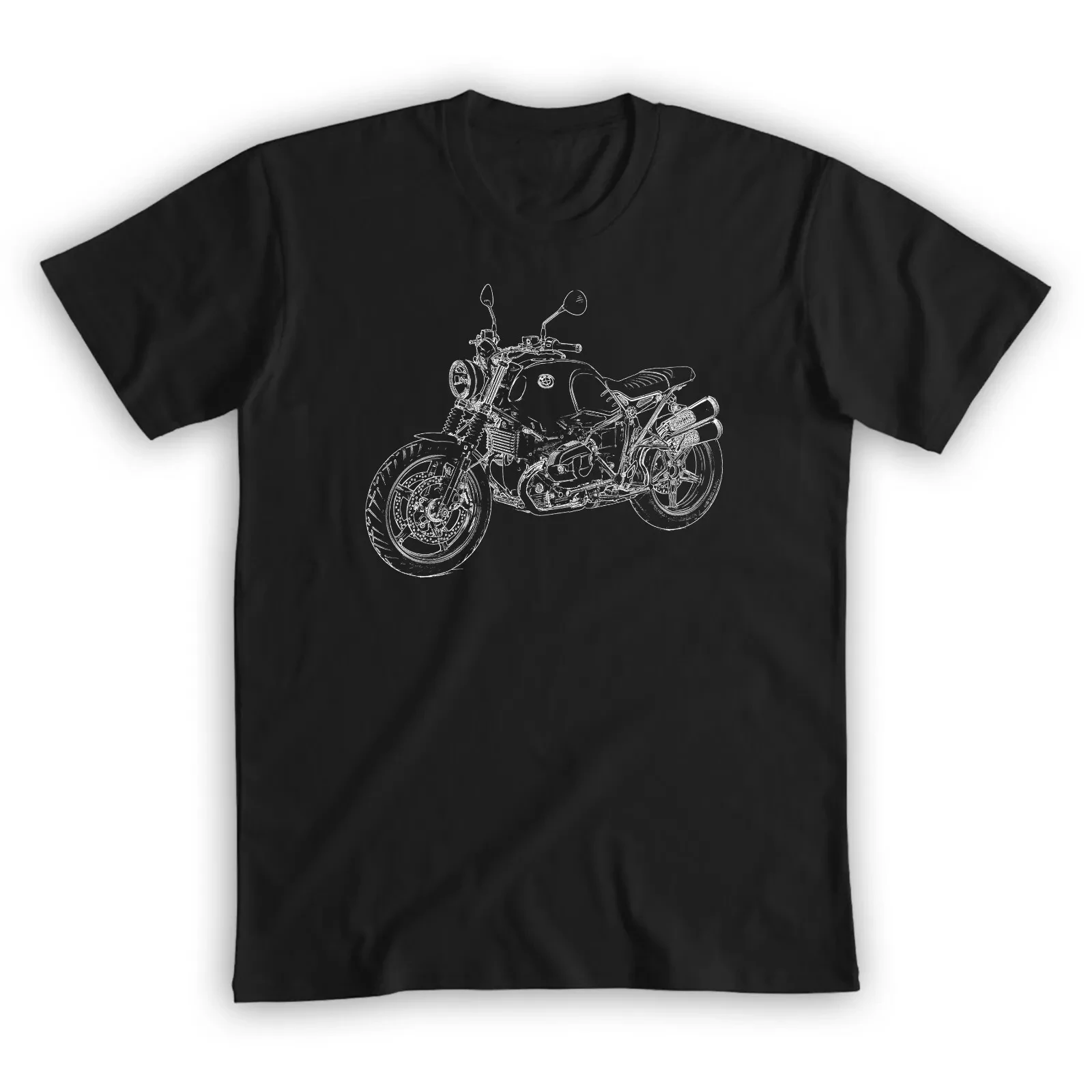 2024 Men T Shirt Casual R NineT Scrambler Classic Logo T-shirt Graphic Summer Short Sleeves 100% Cotton S-3XL Cool Tee