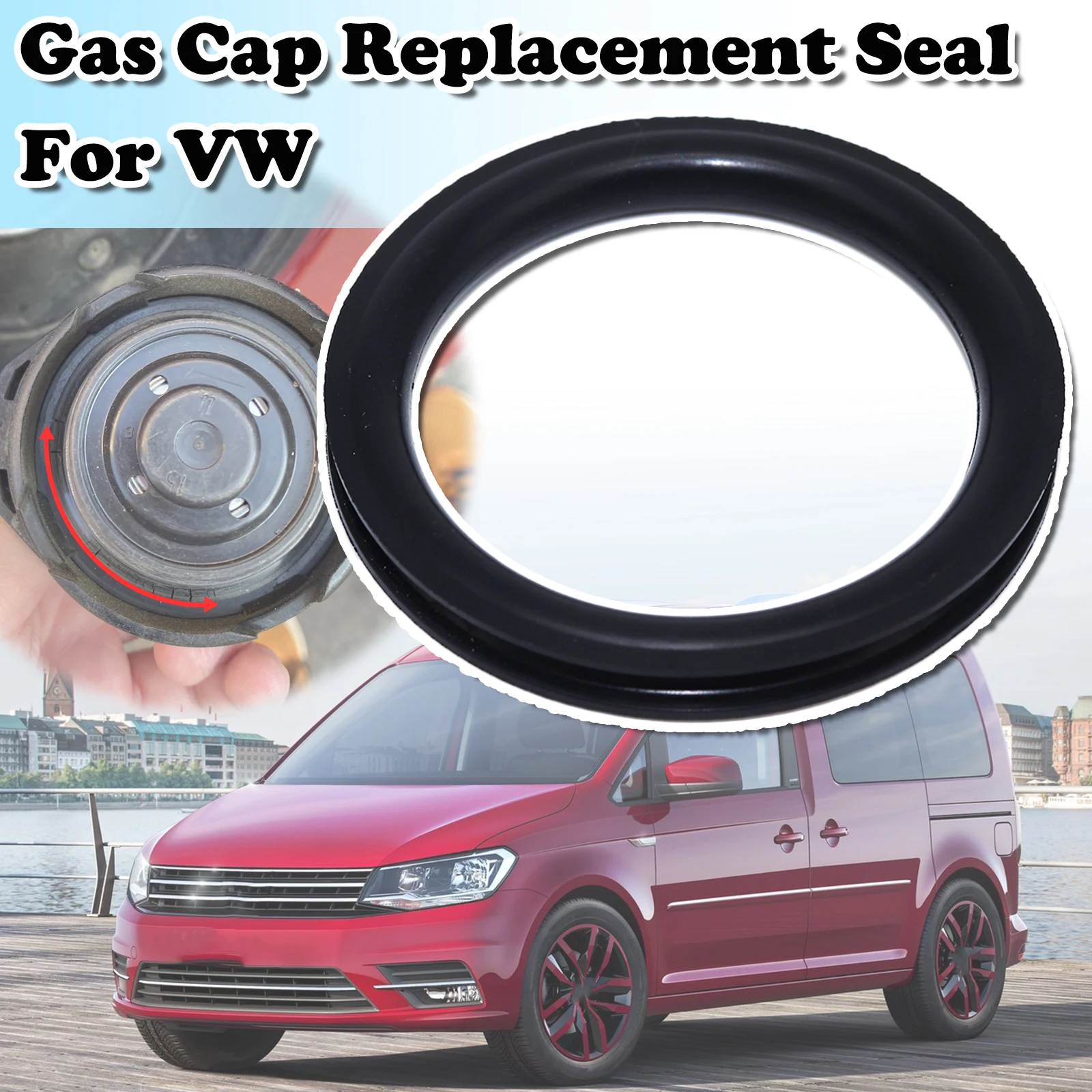 

For VW Amarok Ameo Arteon Beetle Crafter Caddy Tank Cap Seal Fuel Tank Filler Neck Repair V Shape O-ring Rubber Gasket Washer